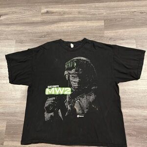 Authentic IW Call Of Duty Modern Warfare 2 Y2K Video Game T Shirt Size 2XL